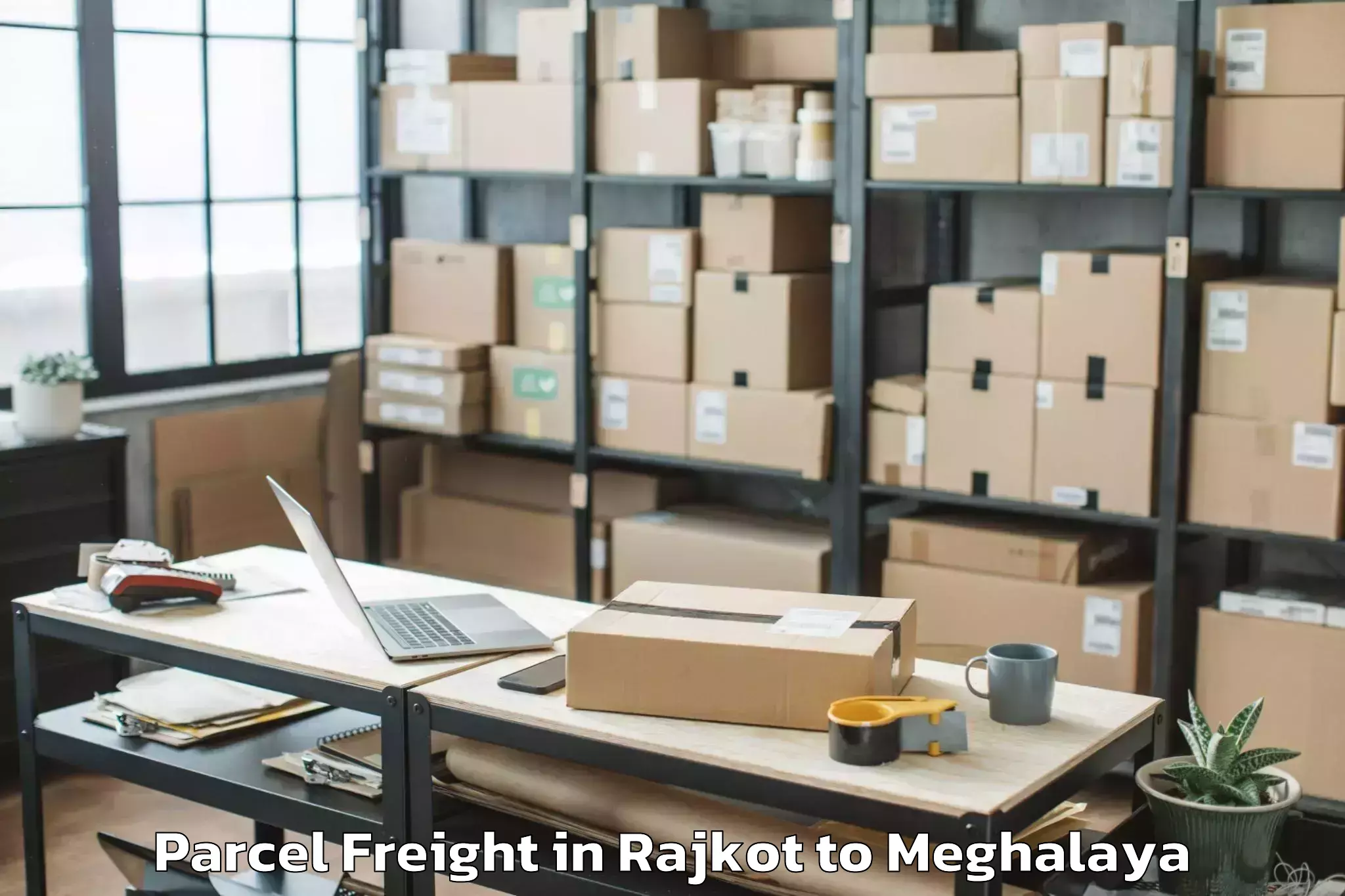 Leading Rajkot to Mylliem Parcel Freight Provider